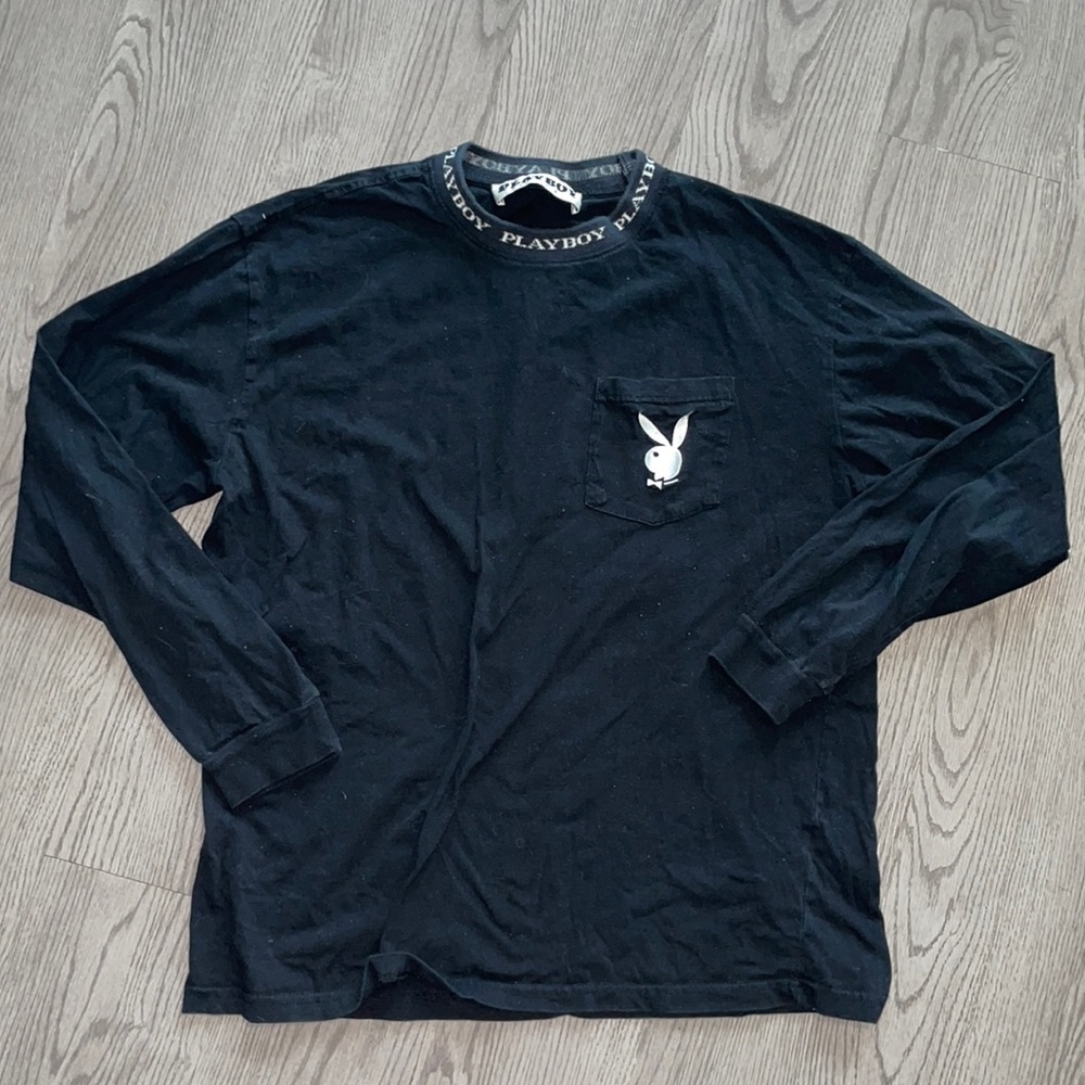 Playboy Black Long Sleeve Men’s Large